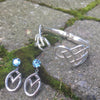 Gemstone Celtic Silver Earrings - Alice & Chains Jewelry, Houston Jewelry Designer