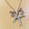 Diamond and Gold Initial Pendants - Alice & Chains Jewelry, Houston Jewelry Designer
