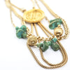 Vintage Turquoise & Medallion Statement Necklace - Alice & Chains Jewelry, Houston Jewelry Designer