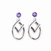 Gemstone Celtic Silver Earrings - Alice & Chains Jewelry, Houston Jewelry Designer