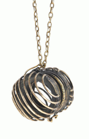 Bespoke Caged Locket - Alice & Chains Jewelry, Houston Jewelry Designer