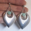 Drive me Chrysoprase Silver Earrings - Alice & Chains Jewelry, Houston Jewelry Designer
