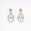Gemstone Celtic Silver Earrings - Alice & Chains Jewelry, Houston Jewelry Designer