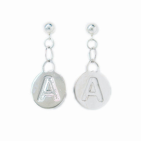 Heart Initial Earrings - Alice & Chains Jewelry, Houston Jewelry Designer
