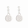 Heart Initial Earrings - Alice & Chains Jewelry, Houston Jewelry Designer