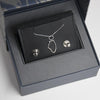 Silver Diamond Illinois State Necklace - Alice & Chains Jewelry, Houston Jewelry Designer