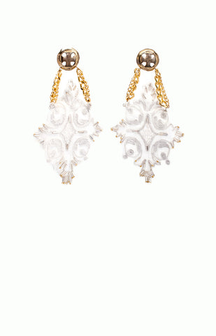Madeira Lace & Chains Earrings - Alice & Chains Jewelry, Houston Jewelry Designer