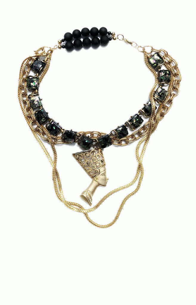 Nefertiti Necklace - Alice & Chains Jewelry, Houston Jewelry Designer