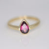 Ruby Pear Ring - Alice & Chains Jewelry, Houston Jewelry Designer