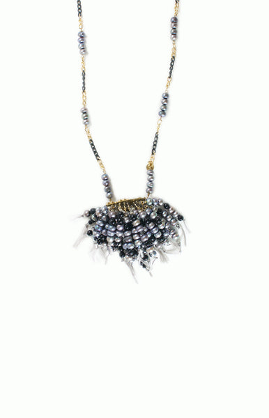 Pearl Tassel Necklace - Alice & Chains Jewelry, Houston Jewelry Designer