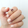 Ruby Pear Ring - Alice & Chains Jewelry, Houston Jewelry Designer