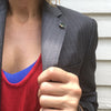 Tourmaline Lapel Pin - Alice & Chains Jewelry, Houston Jewelry Designer