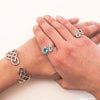 Moonstone & Labradorite Stacking Rings - Alice & Chains Jewelry, Houston Jewelry Designer