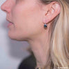 Blue Tourmaline Silver Earrings - Alice & Chains Jewelry, Houston Jewelry Designer