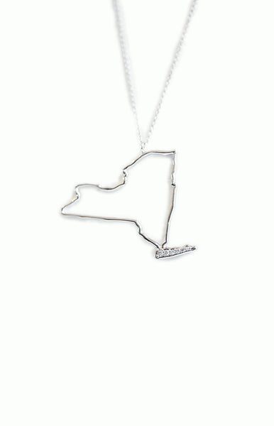 New York State Necklace - Alice & Chains Jewelry, Houston Jewelry Designer