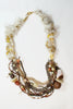 Wood and Lace Necklace - Alice & Chains Jewelry, Houston Jewelry Designer