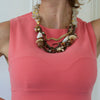 Wood and Lace Necklace - Alice & Chains Jewelry, Houston Jewelry Designer